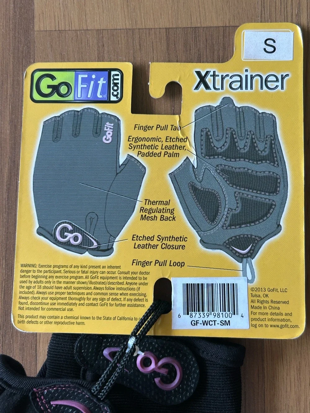 GoFit Women’s Xtrainer Cross-Training Gloves – Size Small NWT